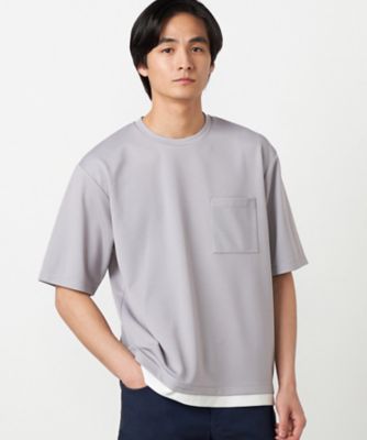 吸水速乾】フェイクレイヤードTシャツ（4760TO08） | COMME