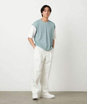 ケーブルレイヤードTシャツ（4760TO10） | COMME CA ISM (Men