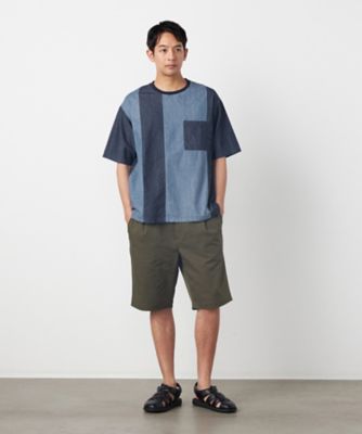 キャピタル KOUNTRY カットソー Tシャツ 変形 切替 装飾 天竺 S キャピタル KOUNTRY カットソー Tシャツ 変形 切替 装飾 天竺 Sの通販