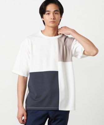 吸水速乾】フェイクレイヤード ブロッキングTシャツ