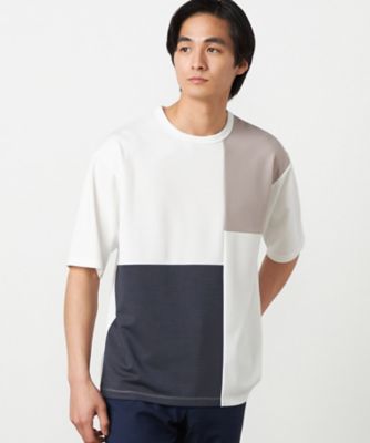 吸水速乾】フェイクレイヤード ブロッキングTシャツ