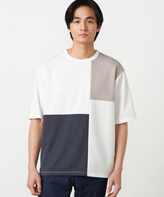 吸水速乾】フェイクレイヤード ブロッキングTシャツ