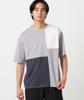 吸水速乾】フェイクレイヤード ブロッキングTシャツ