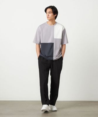 吸水速乾】フェイクレイヤード ブロッキングTシャツ