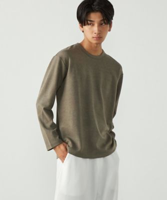 パッチワーク風 チェックジャカードTシャツ（4760TQ18