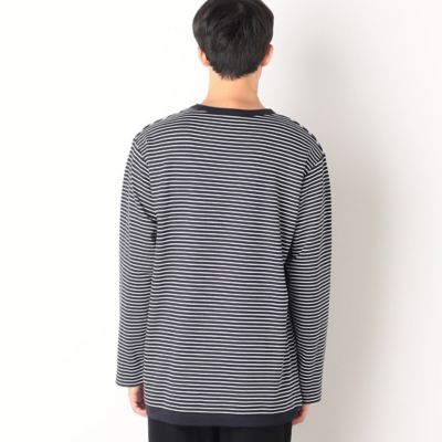 ボーダー柄　フェイクレイヤードＴシャツ（４７６４ＴＥ２２）
