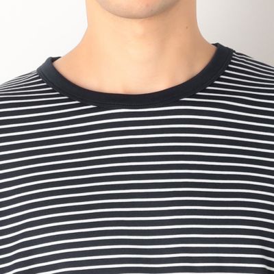 ボーダー柄　フェイクレイヤードＴシャツ（４７６４ＴＥ２２）