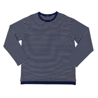 ボーダー柄　フェイクレイヤードＴシャツ（４７６４ＴＥ２２）