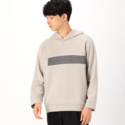＜COMME CA ISM (Men)＞フェイクスエード　ブロッキングパーカ（４７６７ＣＡ０２）