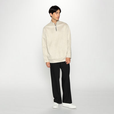 tシャツ フェイクスエード ハーフジップ プルオーバー レディース trim_fce_item65aa4db380145.jpg