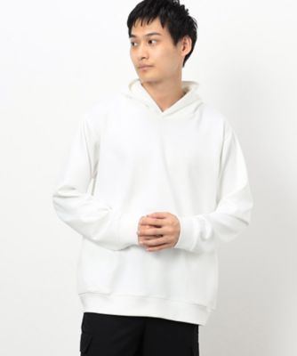 ＜COMME CA ISM (Men)＞ストレッチダンボールニット　フードパーカー　（長袖）（４７６７ＣＩ０３）