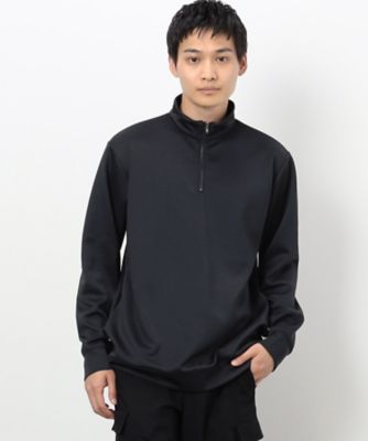 ＜COMME CA ISM (Men)＞ストレッチダンボールニット　ハーフジッププルオーバー　（長袖）（４７６７ＣＩ０８）