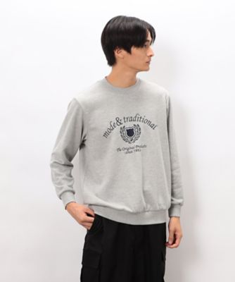 ＜COMME CA ISM (Men)＞カレッジロゴ　刺繍プルオーバー（４７６７ＣＭ０８）