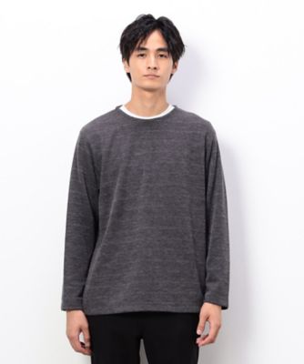 ＜COMME CA ISM (Men)＞【セット　アイテム】ニットジャージ　プルオーバー＋Ｔシャツ（４７６７ＣＭ１４）