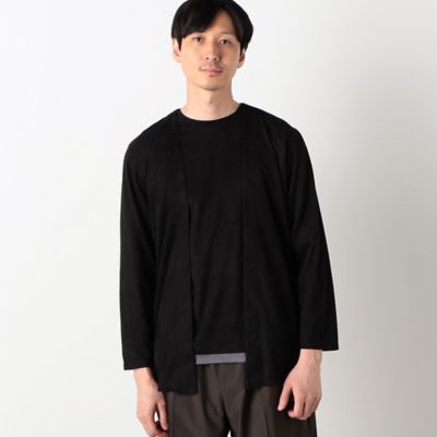 ＜COMME CA ISM (Men)＞エアリー　フェイクスエード　カーディガン（４７６８ＣＥ１２）