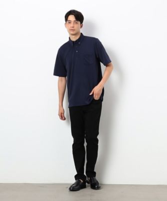ストレッチポンチ　ボタンダウン　ポロシャツ（半袖）（４７６９ＣＩ１３）