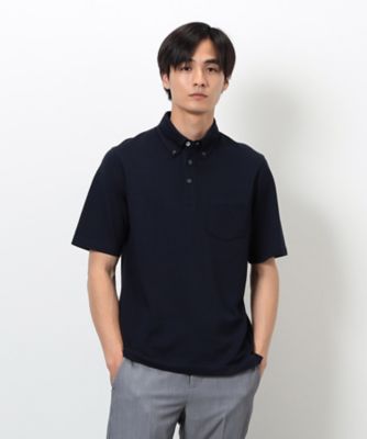 COMME CA ISM (Men)/コムサイズム【吸水速乾】カノコポロシャツ(4769CK11) ネービーブルー トップス【三越伊勢丹/公式】