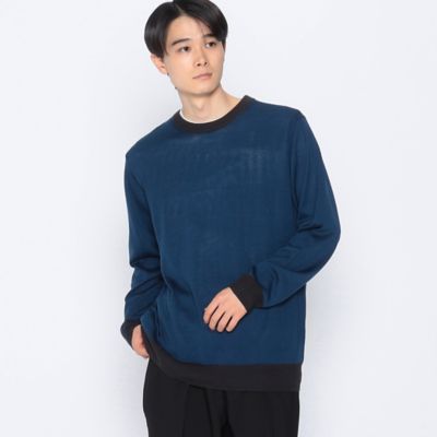 【セットアイテム】　ハイゲージ　ハイカラー　クルーネック　ニットプルオーバー＋Ｔシャツ（４７７１ＫＥ０７）