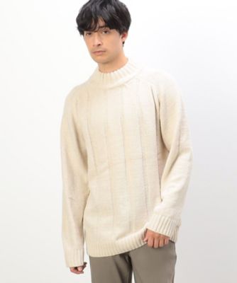 ＜COMME CA ISM (Men)＞ウォッシャブル　モールニット（４７７１ＫＥ１６）