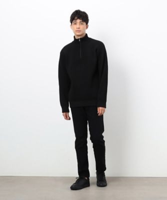 両畦編み ハーフジップ プルオーバーニット（4771KI10