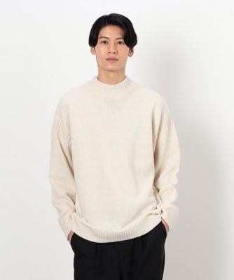 ＜COMME CA ISM (Men)＞モックネック　モールニット　プルオーバー（４７７１ＫＩ１６）