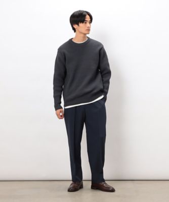 『新品』1dozen イチダース　カシミヤシルクワッフルクルーネック ワッフルクルーネックニット（4771KM07） | COMME CA ISM (Men