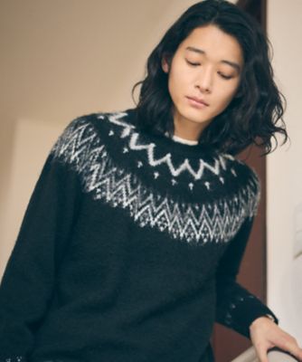 フェアアイル柄 シャギーニット（4771KM30） | COMME CA ISM