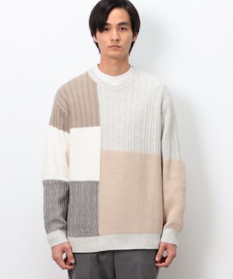 【超希少】トリココムデギャルソン フラワーチュールパッチワークニットベスト パッチワーク透かし柄ニット | natural couture(ナチュラルクチュール