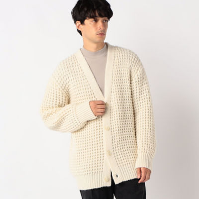 ＜COMME CA ISM (Men)＞ワッフル編み　Ｖネックカーディガン（４７７２ＫＡ４１）