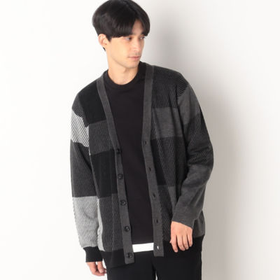 ブロックチェック ニット カーディガン（4772KE12） | COMME