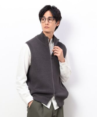 ジップアップ ニットベスト（4772KM01） | COMME CA ISM (Men