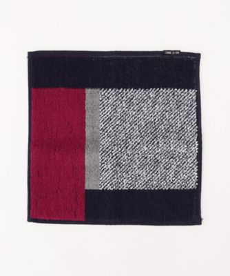 ＜COMME CA ISM (Men)＞カラーパネル柄　タオルハンカチ（４７８０ＲＯ１６）