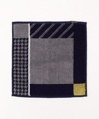 ＜COMME CA ISM (Men)＞パターンパネル柄　タオルハンカチ（４７８０ＲＯ１７）