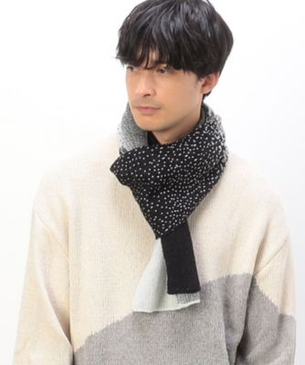 ＜COMME CA ISM (Men)＞グラデーション　ニットマフラー（４７８２ＲＥ１７）