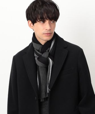 ＜COMME CA ISM (Men)＞ラッセル　ストライプ　マフラー（４７８２ＲＩ０４）