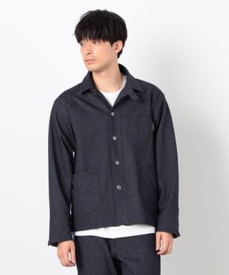 デニムライクストレッチ　カバーオール（４７９２ＢＫ０１）