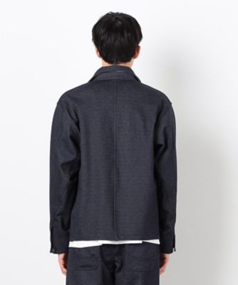 デニムライクストレッチ　カバーオール（４７９２ＢＫ０１）
