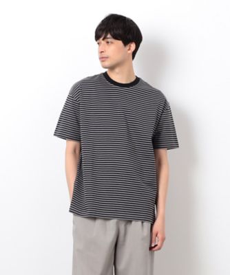 ＜COMME CA ISM (Men)＞ＵＳＡコットン　ボーダーＴシャツ（４７９２ＴＫ０４）
