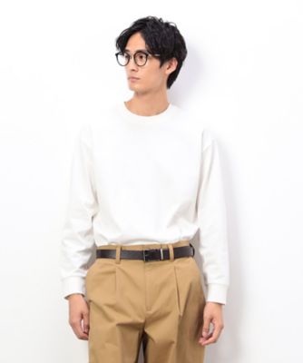 ＜COMME CA ISM (Men)＞ＵＳＡコットン　引き揃え天竺　長袖　Ｔシャツ（４７９２ＴＭ０１）
