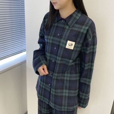 ネルチェックパジャマ開襟シャツ（５２１５ＨＡ７５）