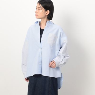 ストライプコンビシャツ（５２１５ＨＧ７１）