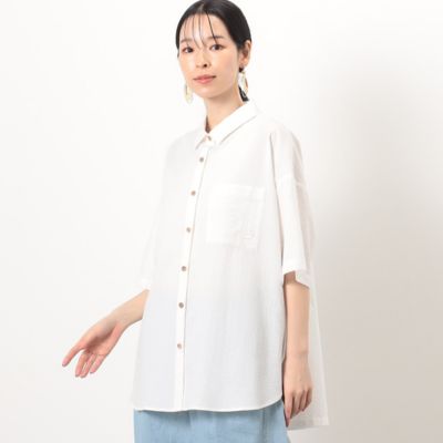 ＜COMME CA ISM (Women)＞サッカー半袖シャツ（５２１５ＨＧ７４）