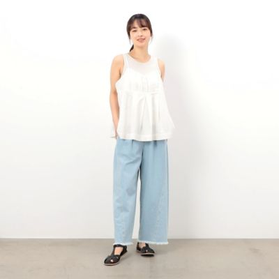 コットンリネン　ビスチェ　ブラウス　／　セットアップ対応（５２１５ＨＧ７５）