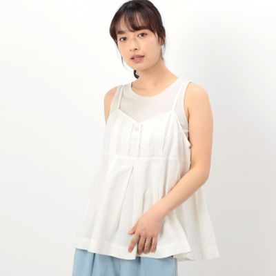 コットンリネン　ビスチェ　ブラウス　／　セットアップ対応（５２１５ＨＧ７５）
