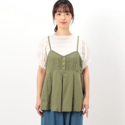 コットンリネン　ビスチェ　ブラウス　／　セットアップ対応（５２１５ＨＧ７５）