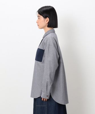 Ｗストライプシャツ（５２１５ＨＫ７０）