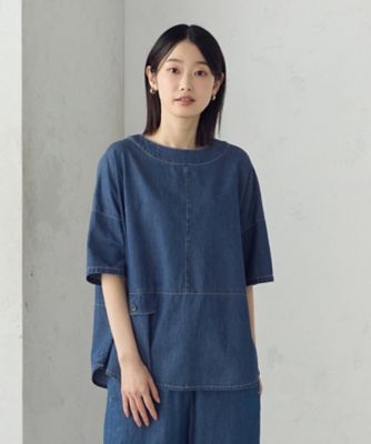 【セットアップ対応】デニム　ブラウス（５２１５ＨＫ７１）