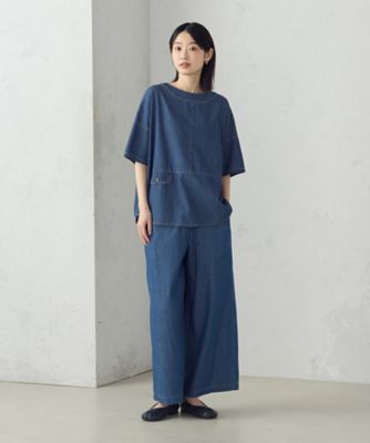 【セットアップ対応】デニム　ブラウス（５２１５ＨＫ７１）