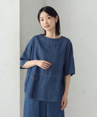 【セットアップ対応】デニム　ブラウス（５２１５ＨＫ７１）