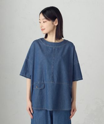 【セットアップ対応】デニム　ブラウス（５２１５ＨＫ７１）